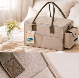Nursery storage bag material detail